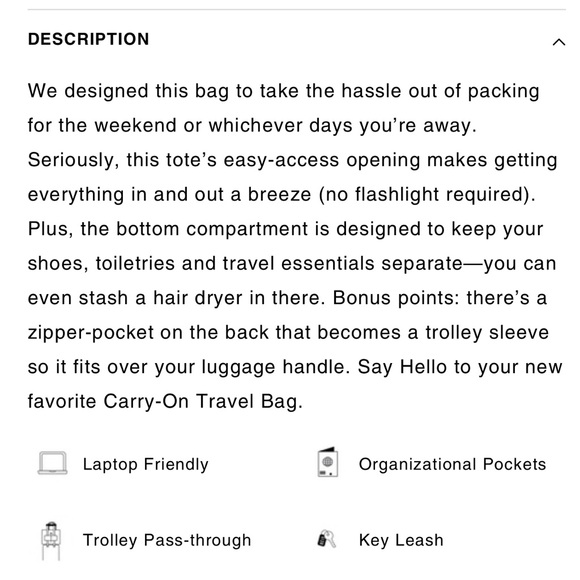 BEIS Weekender Bag 🕊️🌙✨ - Picture 6 of 7